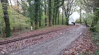 River Esk River Mite Whillan Beck Ravenglass & Eskdale Railway triple header Beckfoot Wood 06/11/22