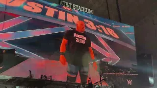 Stone Cold Steve Austin return entrance at WrestleMania 38 | Live audience reaction | Insane POP