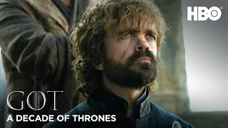 A Decade of Game of Thrones | Peter Dinklage on Tyrion Lannister (HBO)