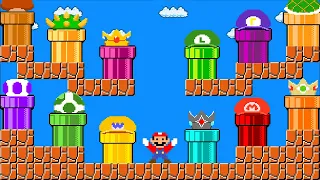 What if happend Mario Collects Custom Pipes All Characters in Mario and Sonic? | MR Toons