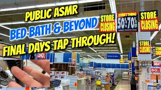 Public ASMR 🛍️Bed Bath & Beyond😭Fast Tapping Scratching Camera Taps  & More✨Lofi Tingles✨Final Days🙀