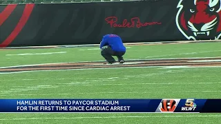 Damar Hamlin returns to Paycor field for emotional post-game moment