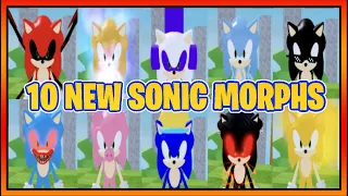 How to find ALL 10 NEW SONIC MORPHS in FIND THE SONIC MORPHS || Roblox