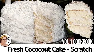 Old Fashioned Coconut Cake - Fresh Coconut Cake - Mama's Southern Cooking