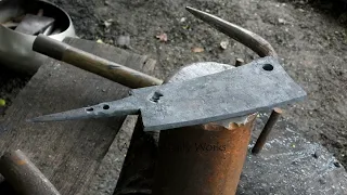 Making A Sharp Straight Cleaver Knife Out of Rusty Leaf Spring || Razor Sharp Chopping Knife