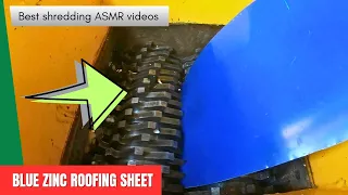Blue Zinc Roof Sheet vs Shredder