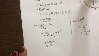 21.Hydrostatic force on curved surface_problem1_ Ktu fluid mechanics_fm1_CET203-module 1_Class 21