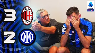 SURCLASSATI!! MILAN 3-2 INTER | LIVE REACTION TIFOSI INTERISTI - HD SERIE A GOL