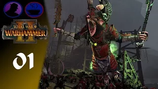 Let's Play Total War Warhammer 2 - Part 1 - Skaven Co-Op Gameplay!
