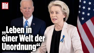 Ukraine-Krieg: „Unabhängig werden von russischer Energie“ | Ursula von der Leyen