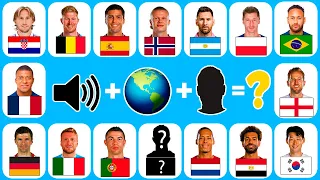 🔊 DEVINEZ L'HYMNE DU PAYS  + JOUEUR DE FOOTBALL ⚽ - QUIZ FOOTBALL