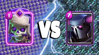 EVOLVED SKELETONS Vs PEKKA - Clash Royale Battle