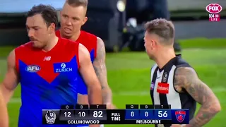 Last 41 seconds Collingwood vs Melbourne round 13 2022