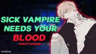 Sick Vampire Best Friend Is Thirsty For Your Blood And Pins You Down [ASMR Roleplay][M4A][Sleep aid]