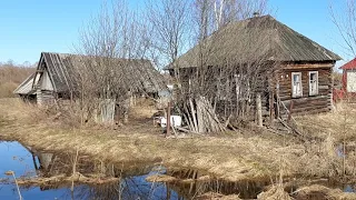 СТАРЫЕ ЗАБРОШЕННЫЕ ДОМА ( ИЗБЫ ) СДЕСЬ КОГДА-ТО ЖИЛИ ЛЮДИ