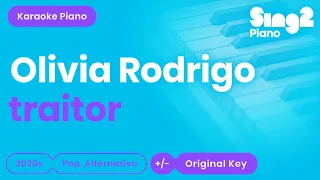 Olivia Rodrigo - traitor (Karaoke Piano)