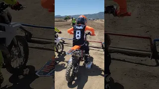 Motocross race 8 years old on KTM 65 #shorts