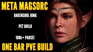 META MAGSORC 100k+ Parse One Bar PVE Oakensoul Build (Firesong DLC)