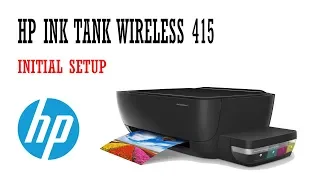 HP Ink Tank Wireless 415 Initial Setup