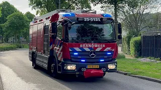 {NOODSITUATIE IN EEN WONING} P1/A1 brandweer en ambulance met spoed & mmt vervoerd slachtoffer