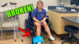 AUBREY BROKE her FOOT??!! AUBREY gets CRUTCHES 😢