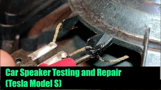 Car Speaker Repair on a Tesla Model S/X