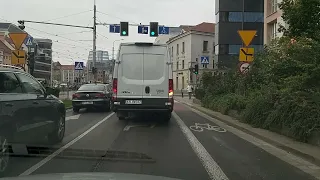 Driving in Wrocław, Poland