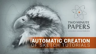 Automatic Creation of Sketch Tutorials | Two Minute Papers #134