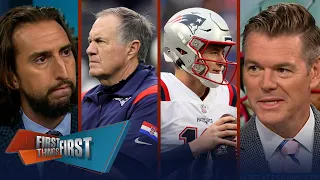 Mac Jones-Bailey Zappe QB competition, Bill Belichick on the hot seat? | NFL | FIRST THINGS FIRST