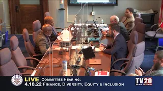 Finance, Diversity, Equity and Inclusion Committee Meeting April 18, 2022