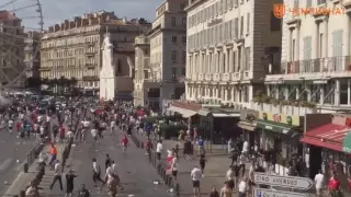 Как русские и английские фанаты опять подрались в Марселе