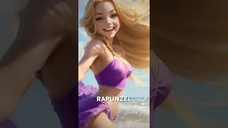 DISNEY PRINCESS IN REAL LIFE ?! (SUMMER EDITION) 🌊💗😎 #shorts #princess #disney #ai #art #style