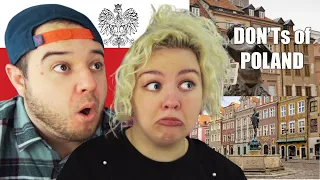 Visit Poland - The DON'Ts of Poland | COUPLE REACTION VIDEO