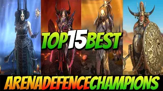 THE BEST OF THE BEST! TOP 15 BEST ARENA DEFENCE CHAMPIONS AND BUILDS IN RAID SHADOW LEGENDS [2021]