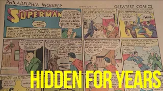 1940's Superman Comic Strips Found Hidden