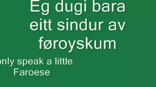 Faroese language lesson 1