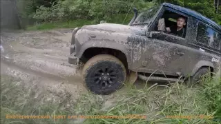 Land Rover Defender off-road Trophy-life. Дефендер 90 на бездорожье. Видео 4х4 покатушки Трофи-лайф