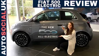 2021 Fiat 500e Review - Under-hyped electric city car? TESTDRIVE (La Prima cabriolet) UK 4K