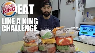 BURGER KING EAT LIKE A KING CHALLENGE | 5,533 CALORIES