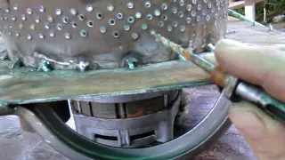 🛑 👉  Дробилка зерна из двигателя центрифуги стиральной машины