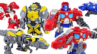 Transformers Dinobot Adventures Defenders Optimus Prime, Bumblebee! | DuDuPopTOY