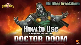 How to use Doctor Doom | Abilities breakdown | Marvel Contest of Champions
