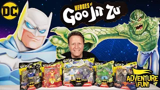 6 DC Comics Heroes of Goo Jit Zu Killer Croc, Artic Armor Batman & More AdventureFun Toy review!