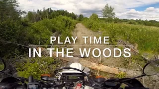 Play time in the woods - Running in circles - WR250R