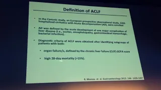 Acute-on-chronic liver failure - ACLF