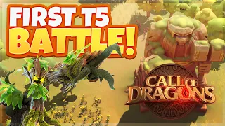 Training First Batch T5 for Great Heights & First T5 Battle for Ruins | Call of Dragons