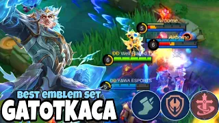 PROBABLY THE BEST EMBLEM SET - Tank but Deadly!! - Build Top 1 Global Gatotkaca