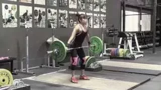 Olympic Weightlifting 1-2-15 - Snatch, 1 1/4 Front Squat, Clean, Jerk Drive, Power Jerk, Jerk