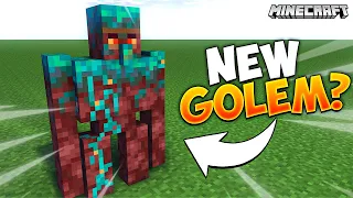 Minecraft but There are CUSTOM GOLEMS...