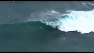 REBEL Sessions 2017 - First drone shots of the Big Wave Surfsession at Dungeons